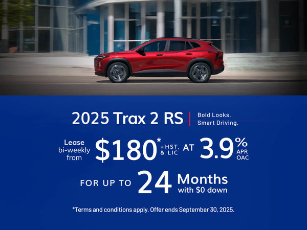 2025 Chevrolet Trax 2RS - Lease Offer