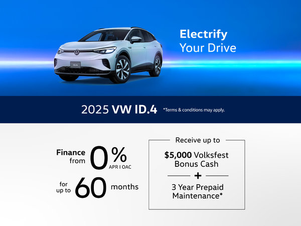 2025 Volkswagen ID.4 Lease and Finance Offers