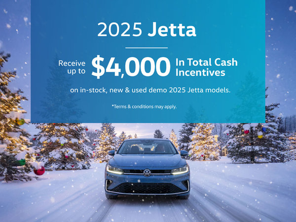 2025 VW Jetta Offer - up to $4,000 Discount!