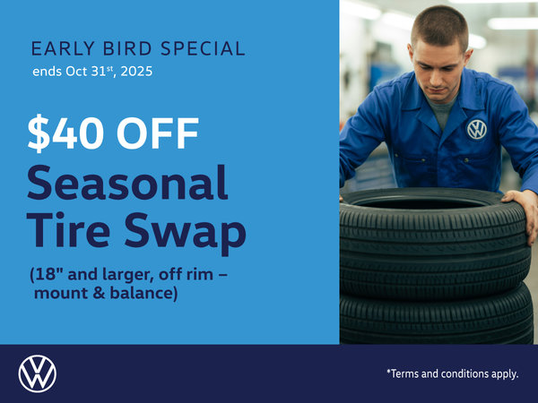 Early Bird Tire Swap Special - 18'' and Larger