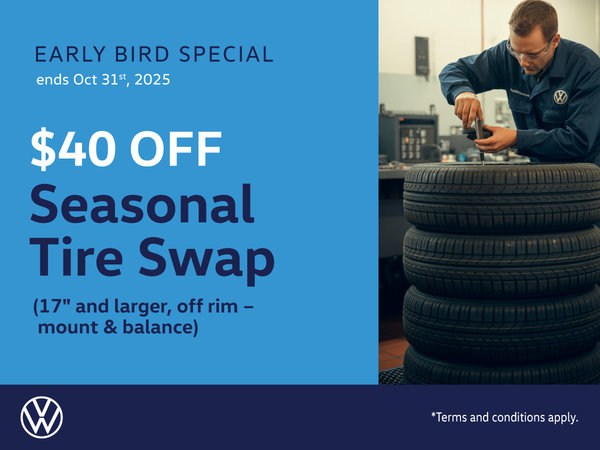 Early Bird Tire Swap Special - 17'' and Larger