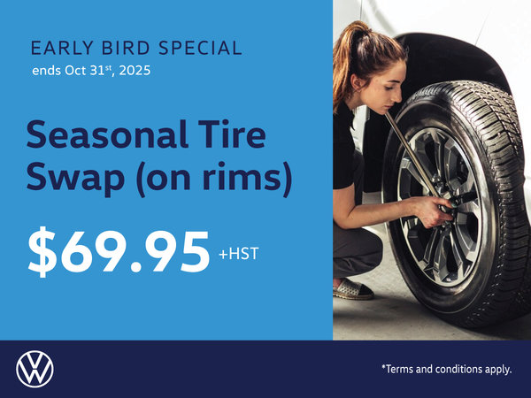 Early Bird Seasonal Tire Swap - on Rim
