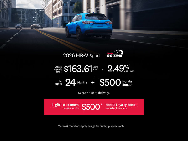 HR-V Sport Lease Offer at Orangeville