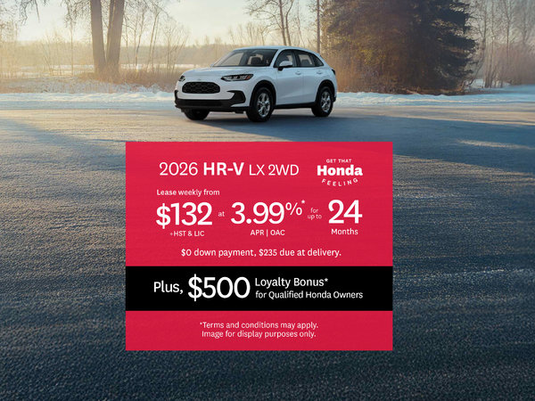 2026 Honda HR-V Lease Offer