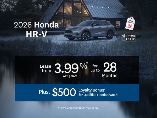 2026 Honda HR-V Lease Offer