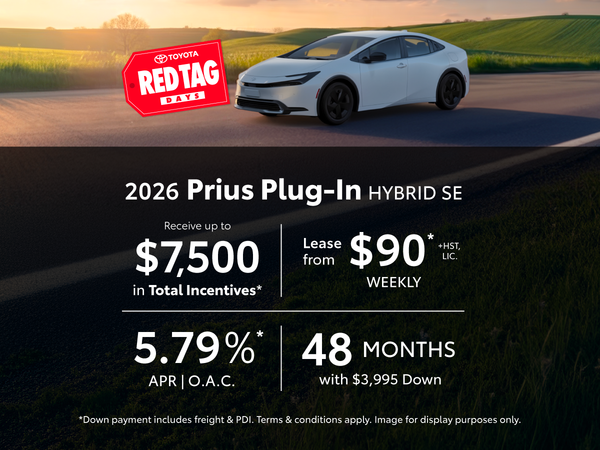2026 Prius Plug-in Hybrid Lease Offer