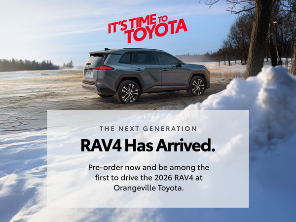 Pre-order the All-New 2026 Toyota RAV4