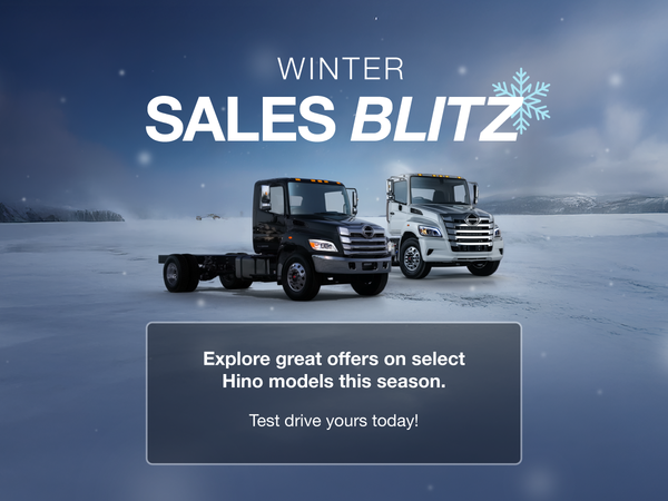 Winter Sales Blitz on Select Hino Models