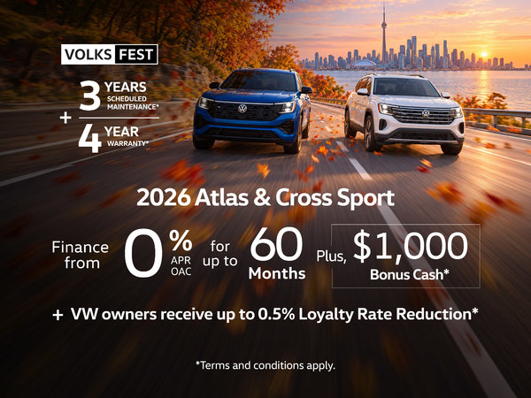 2026 VW Atlas & Cross Sport Offers