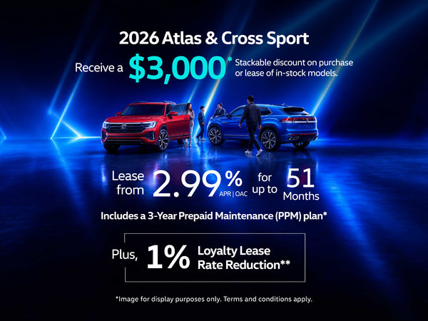 2026 VW Atlas & Cross Sport Offer