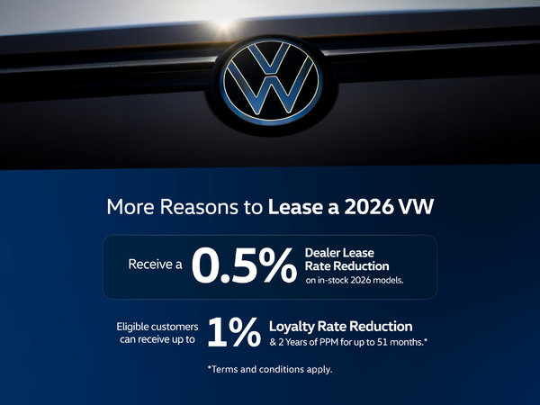 Humberview VW 2026 Models Lease Offer