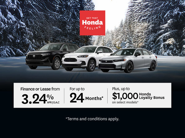 Get that Honda feeling- Lease and Finance Offer