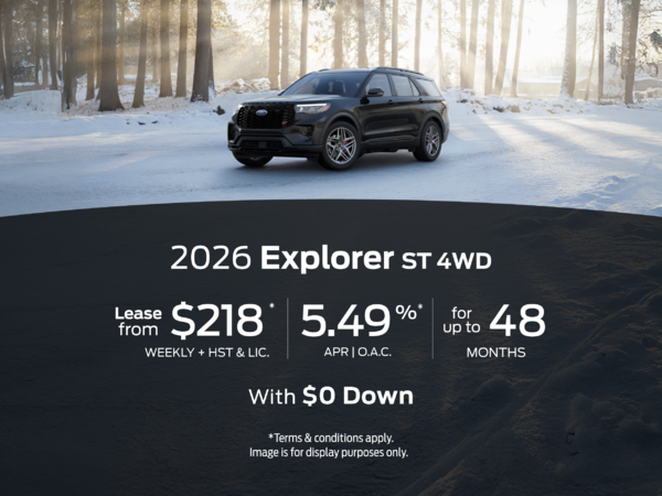 2026 Ford Explorer Special Offer