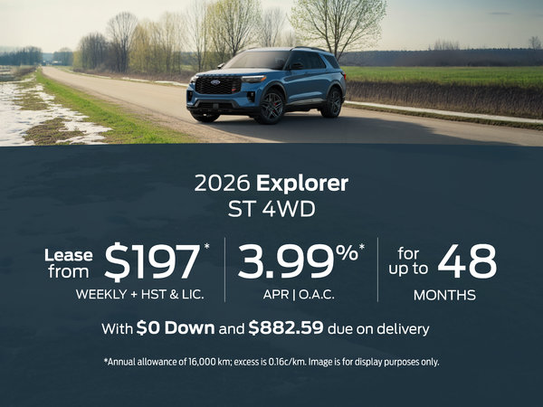 2026 Ford Explorer Special Offer