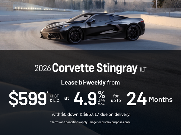 2026 Corvette Stingray 1LT Lease offer at Humberview