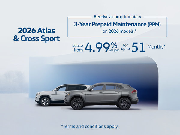 2026 VW Atlas & Cross Sport Offer