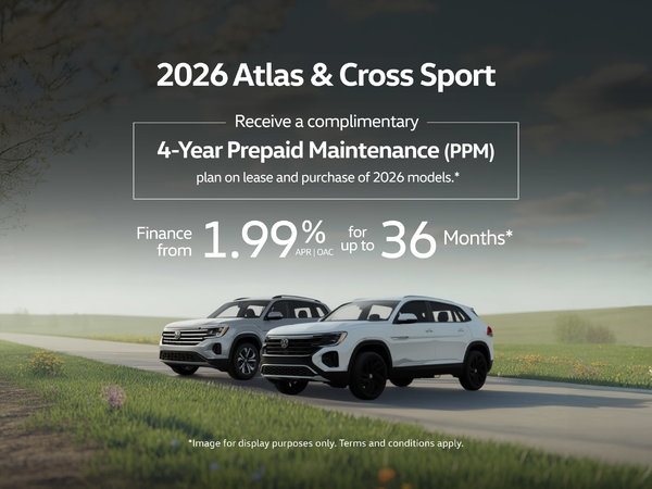 2026 VW Atlas & Cross Sport Offer