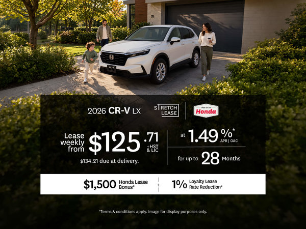 CR-V Lease Offer at Goderich Honda