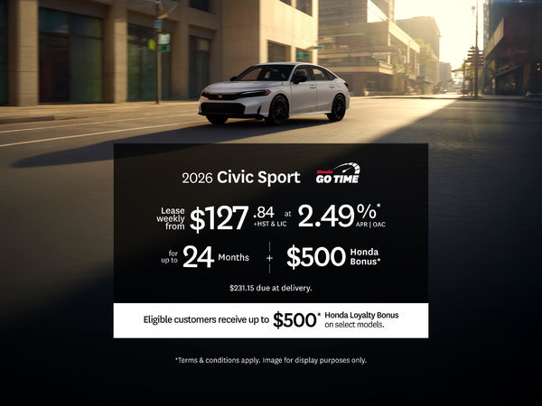 2026 Honda Civic Lease Offer