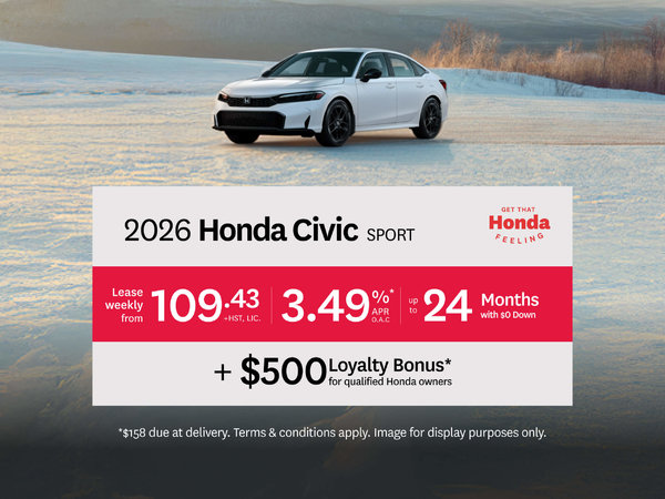 2026 Honda Civic Lease Offer
