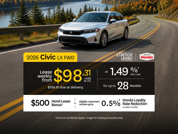 2026 Honda Civic Lease Offer