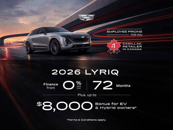 Finance the 2026 Cadillac LYRIQ