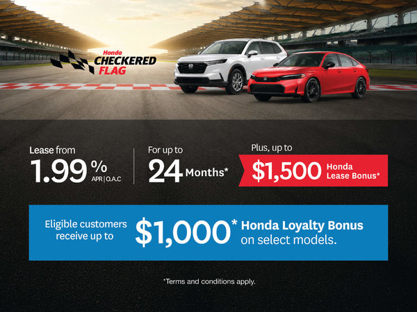 Honda Checkered Flag - Lease Offer