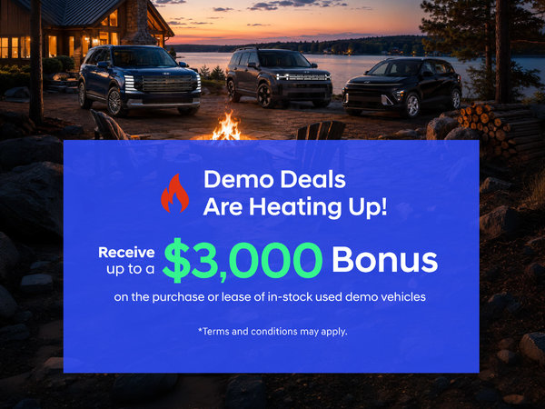 Demo Event - Up to $3,000 Bonus!