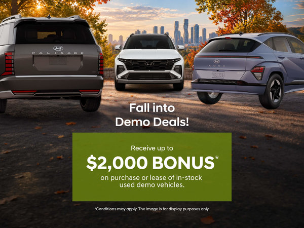 Demo Event - Up to $2,000 Bonus!