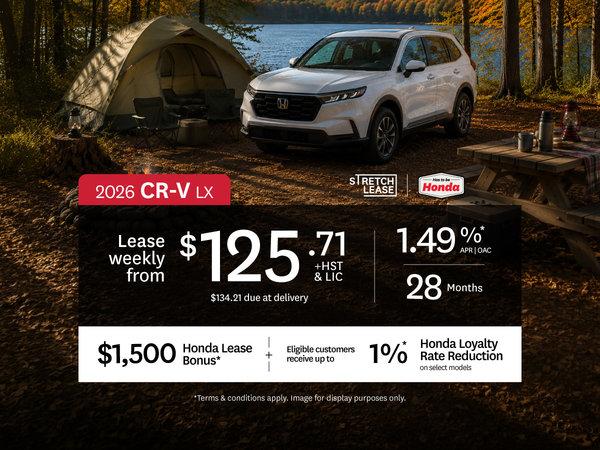 CR-V Lease Offer at Orangeville