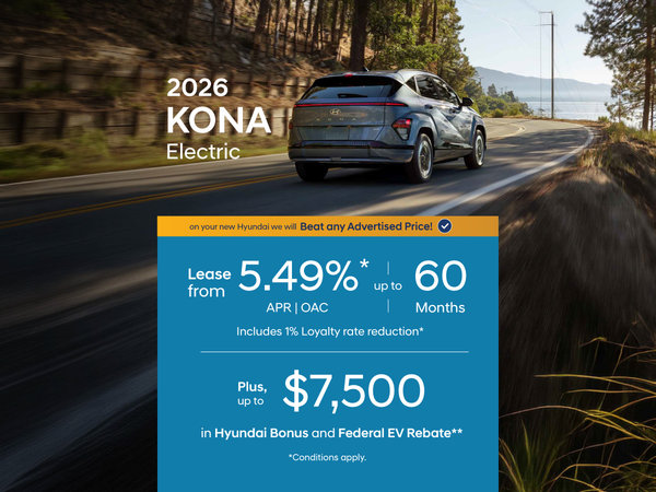 2026 Hyundai Kona Electric Special Offer