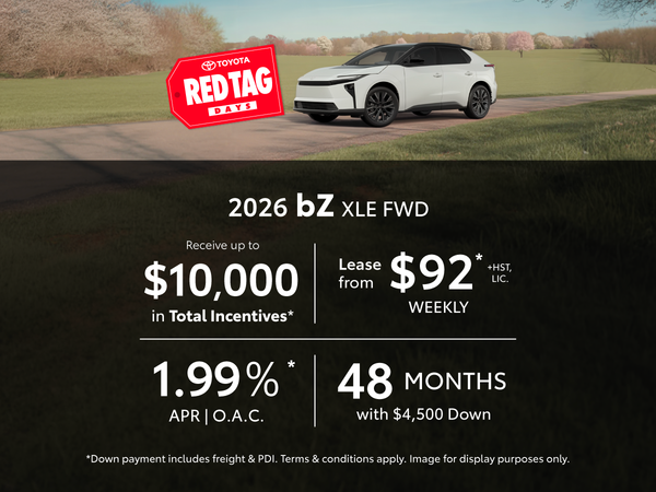 2026 Toyota bZ Special Offer