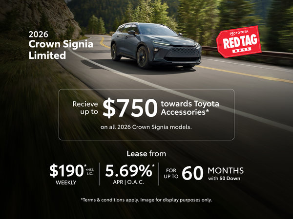 2026 Toyota Crown Signia Special Offer