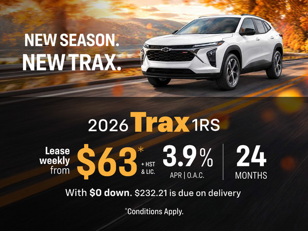 2026 Chevrolet Trax 1RS Lease Offer