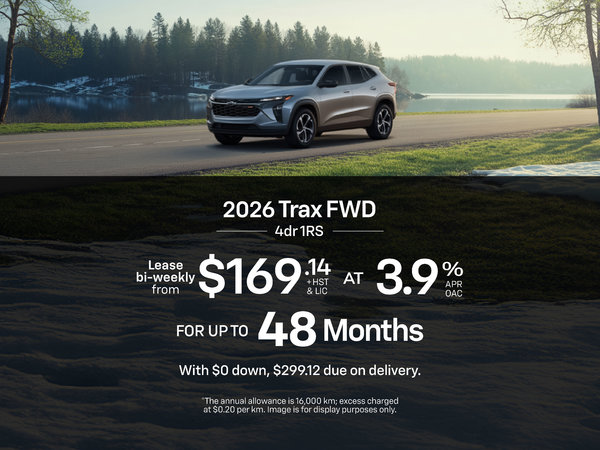 2026 Chevrolet Trax 1RS Lease Offer