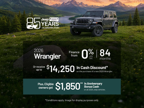 2026 Jeep Wrangler Offer