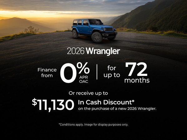 2026 Jeep Wrangler Offer