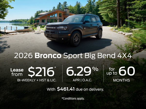 Special Offer 2026 Bronco Sport Big Bend