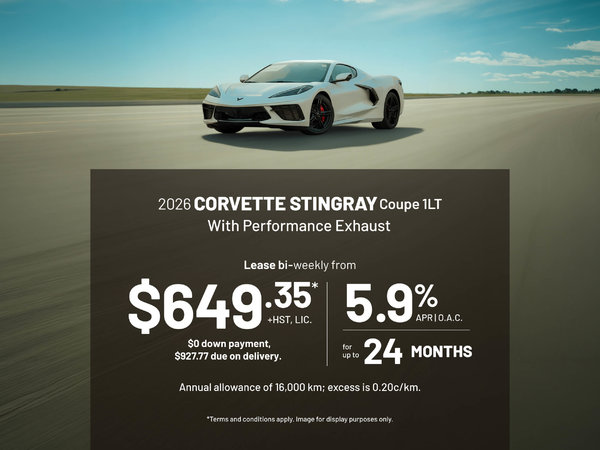 Corvette Stingray 1LT Offer