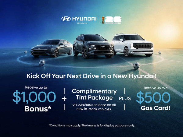Kick Off Your Drive - Up to $1,000 Bonus!