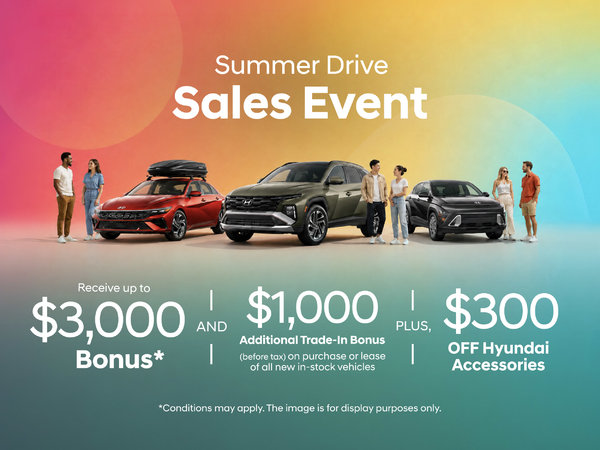 Your Summer Drive Starts Here - Up to $4,000 Bonus!