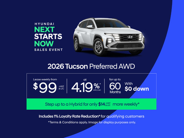 Hyundai Next Starts Now Sales Event