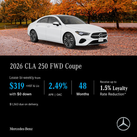 2026 CLA 250 FWD Coupe - Lease and Finance Offers
