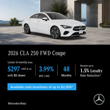 2026 CLA 250 FWD Coupe - Lease and Finance Offers