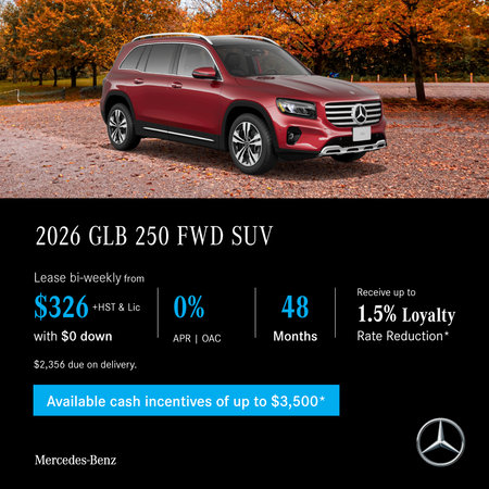 2026 GLB 250 FWD SUV - Lease and Finance Offers