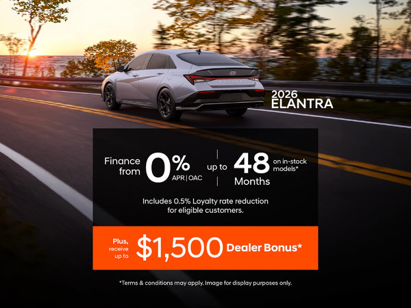 2026 Hyundai Elantra 0% Financing Special Offer