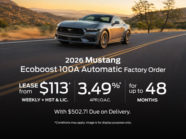 2026 Ford Mustang EcoBoost – Factory Order Offer