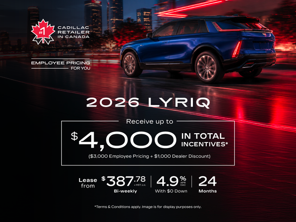 Cadillac Lyriq Lease Offer