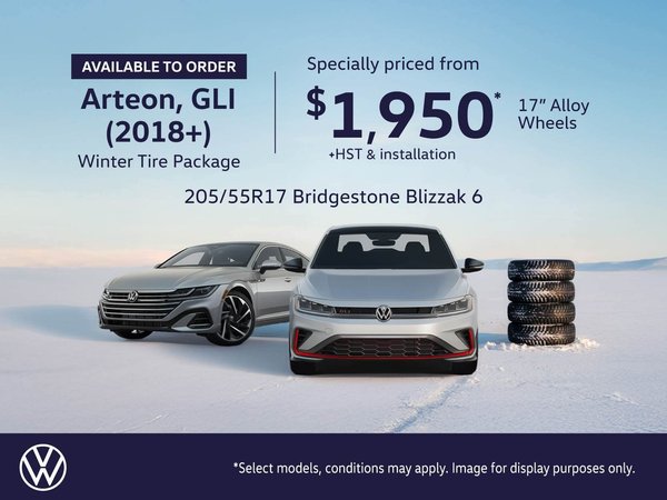 VW Arteon, GLI (2018+) Winter Tire Packages