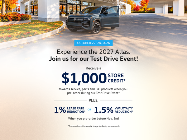 2027 VW Atlas Test Drive Event | Volkswagen MidTown